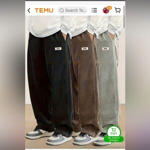 Boys Corduroy Pants - Black and Brown (no gray)